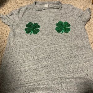 PINK St. patty’s day campus tee